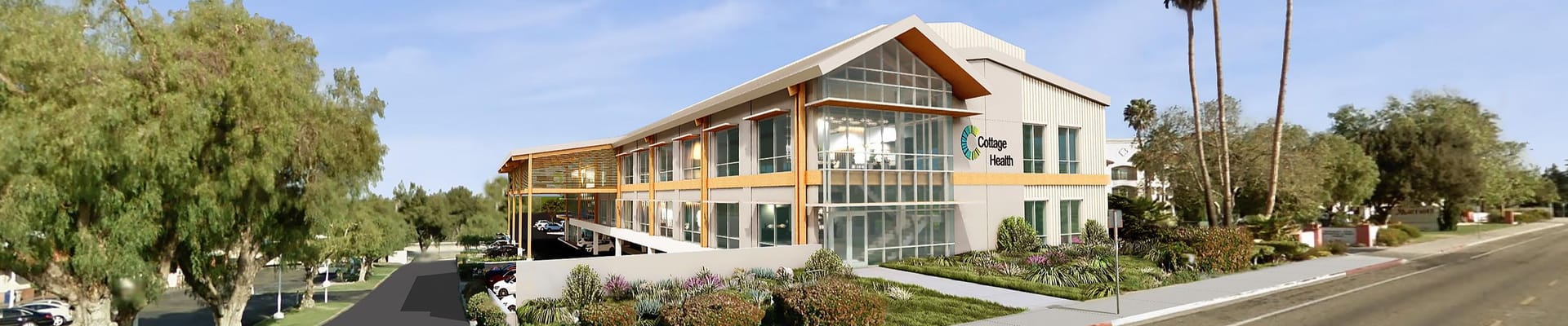 Proposed Cottage Health Building Rendering -view from McMurray Rd.