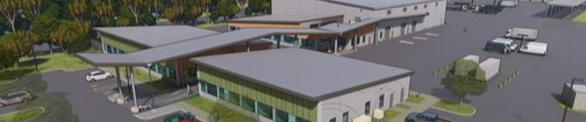 North Port, Utilities Building, Rendering, Construction