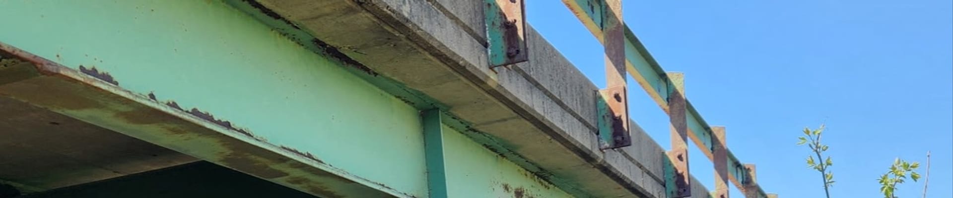 Side of old bridge
