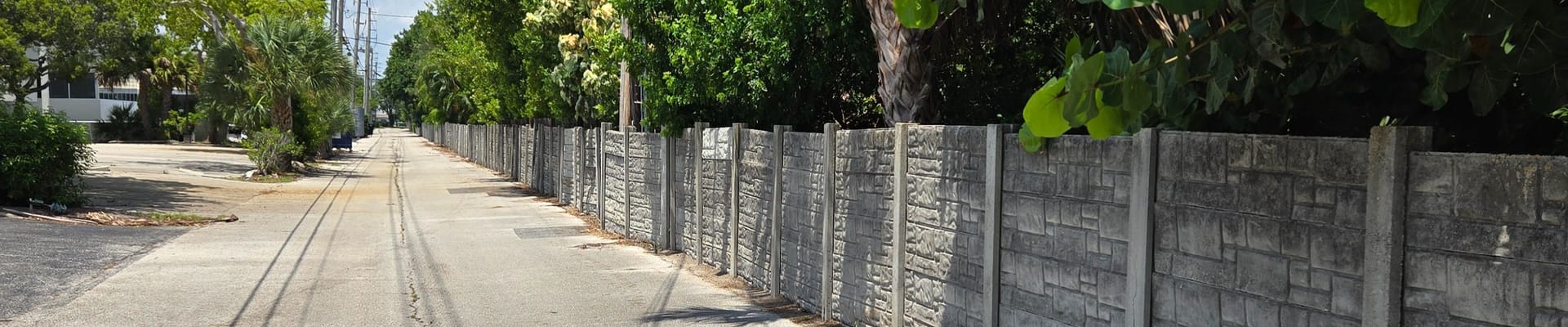 Current East Alley Wall.