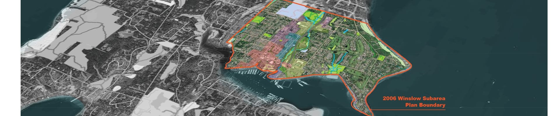 Aerial photo of Winslow area.