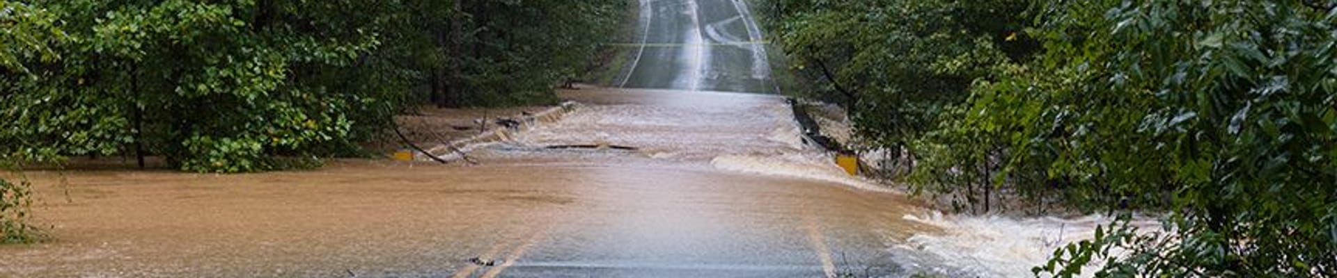 Flooded roadway