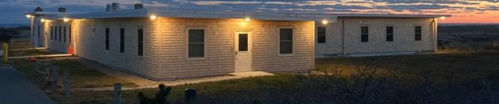 Loran Barracks evening photo