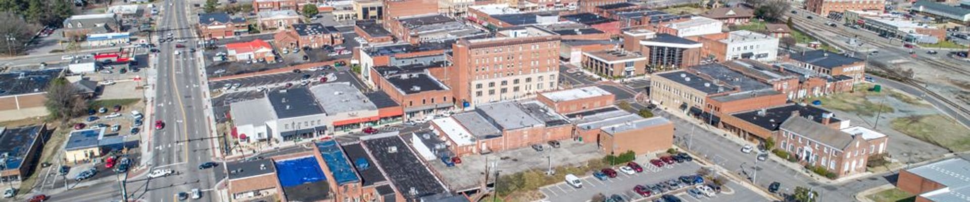 Aerial photo of Downtown Sanford