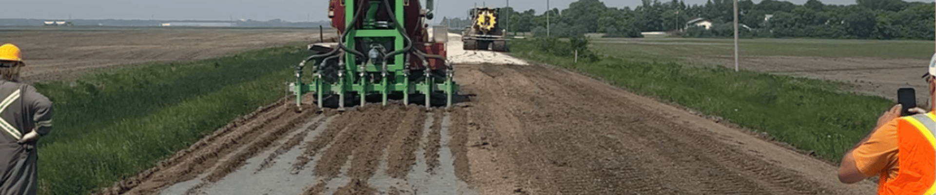 Machinery preparing roadway to Hercbase