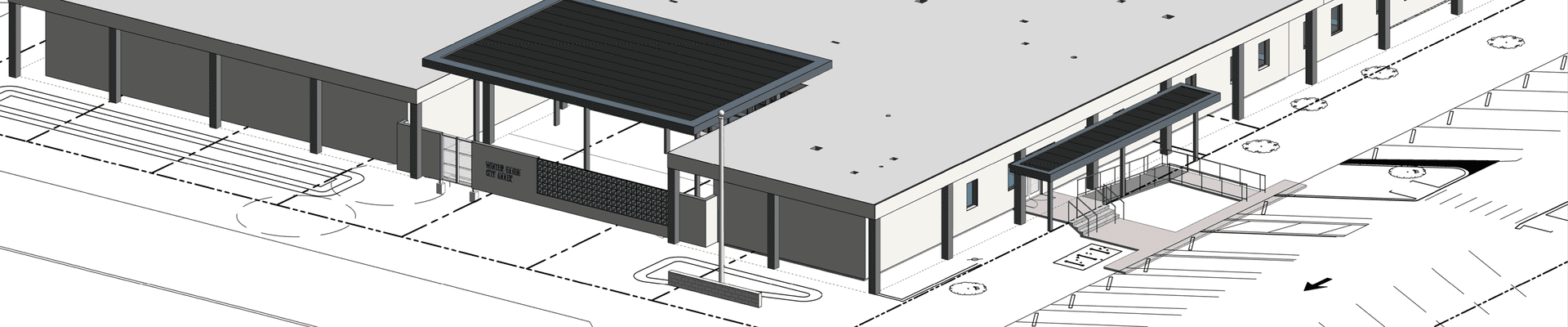 3D Rendering of Finished Building