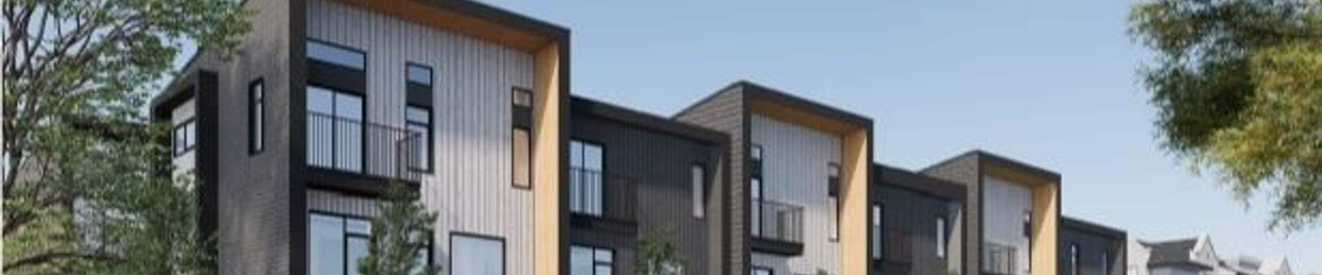 Rendering of proposed building at 1883 and 1901 Glenaire Drive