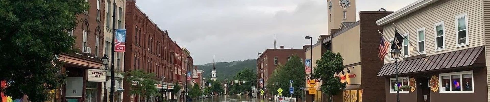 Main Street with water