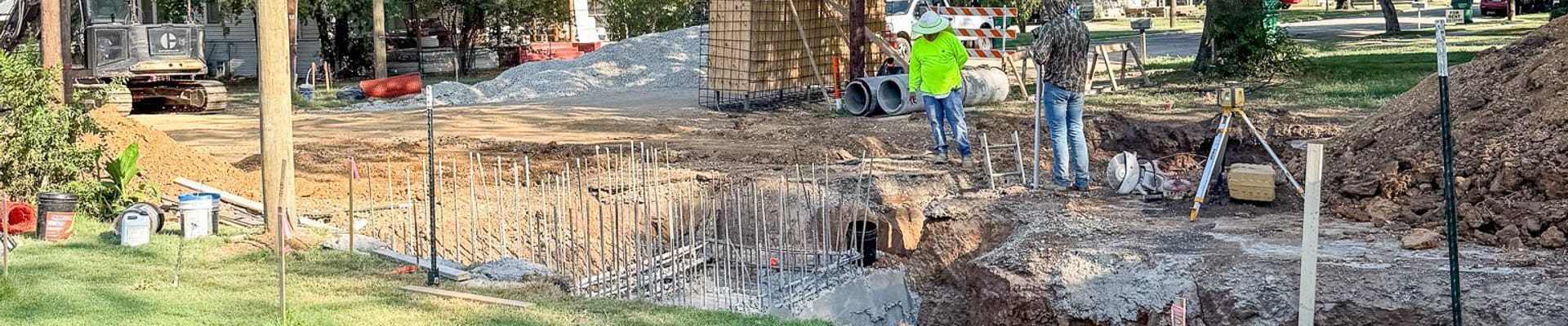 Work on utilities on Tennie and Morris