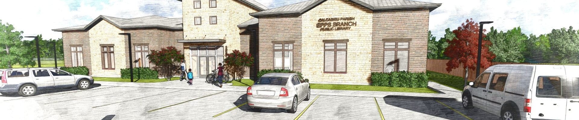 rendering of library