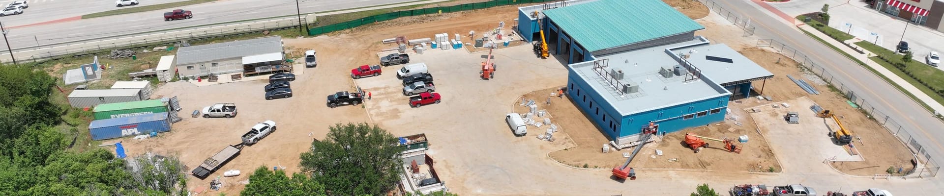 Areial Shot of Fire Station 6 construction site