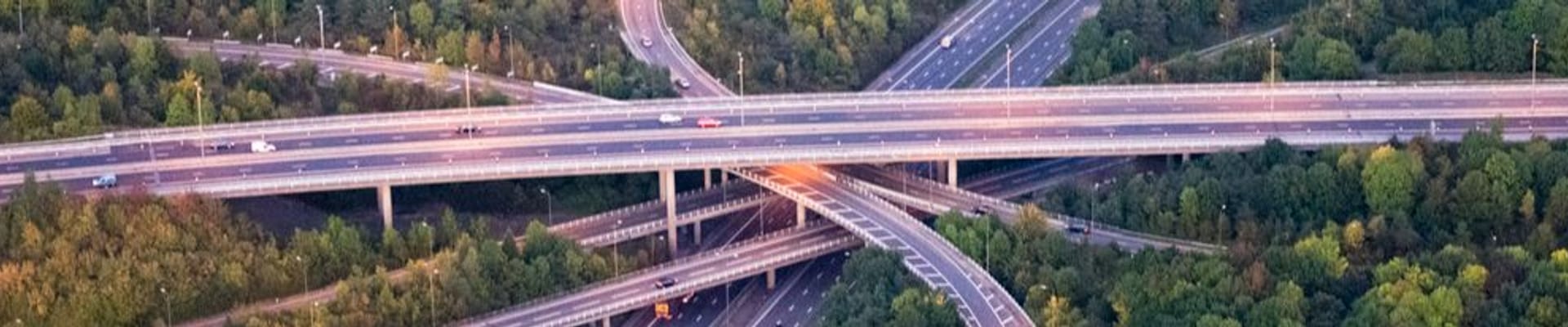 Decorative image to show busy roads intersecting