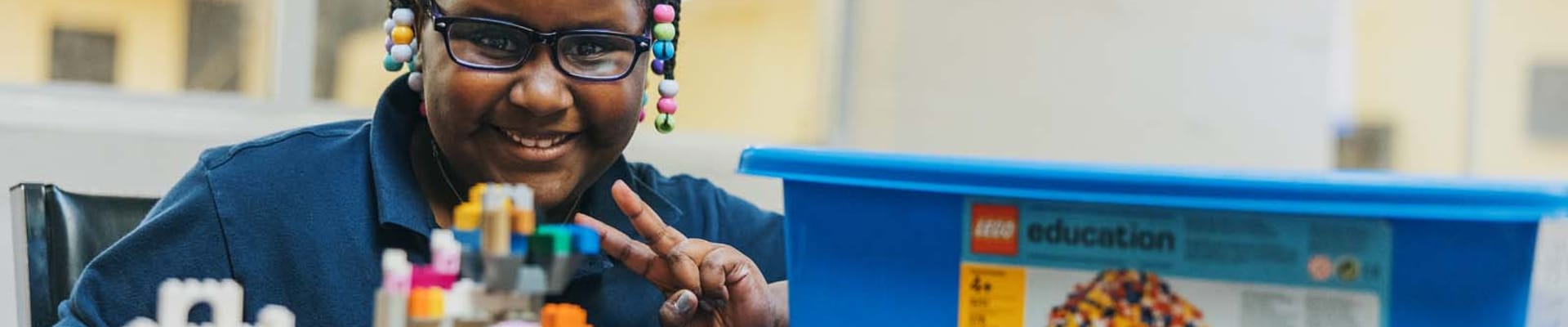 Summer camp participants inside the Winter Haven Recreation and Cultural Center. 