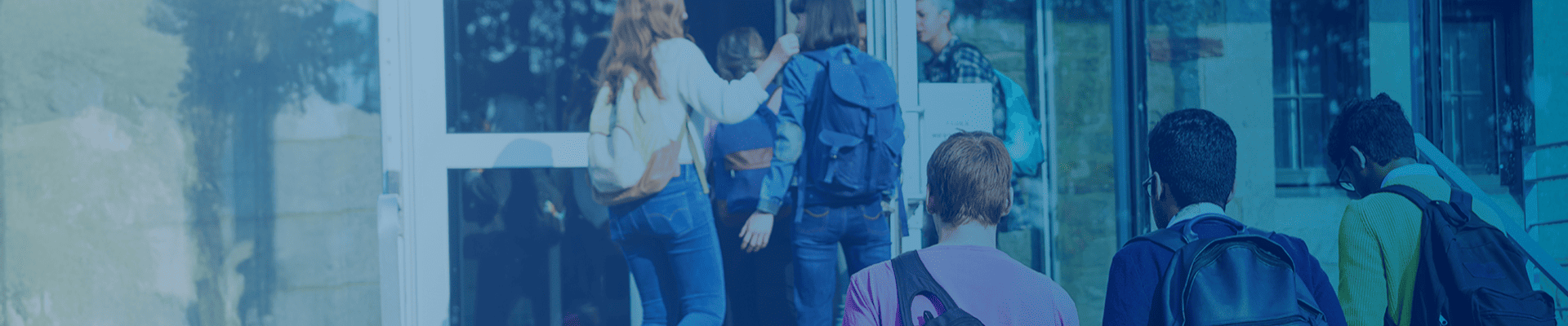 kids walking into school