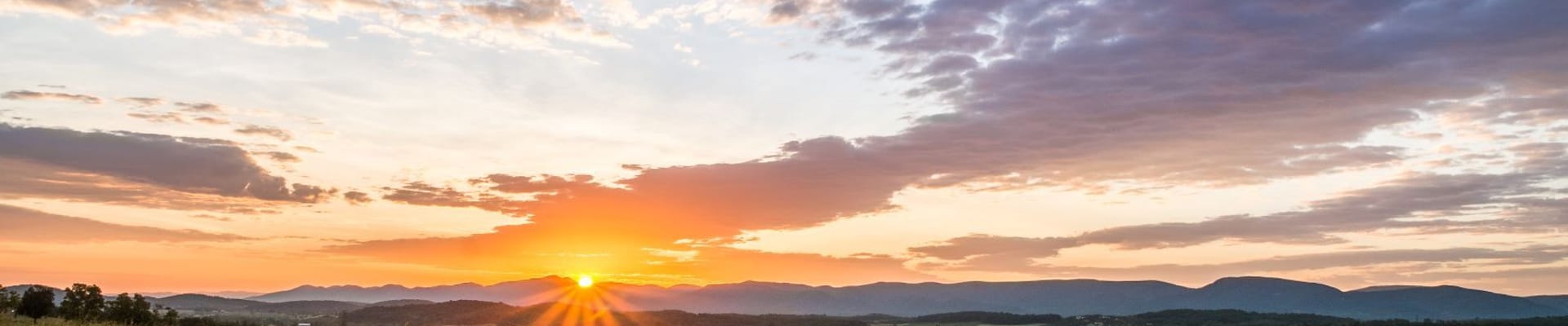 sunrise over Augusta County VA
