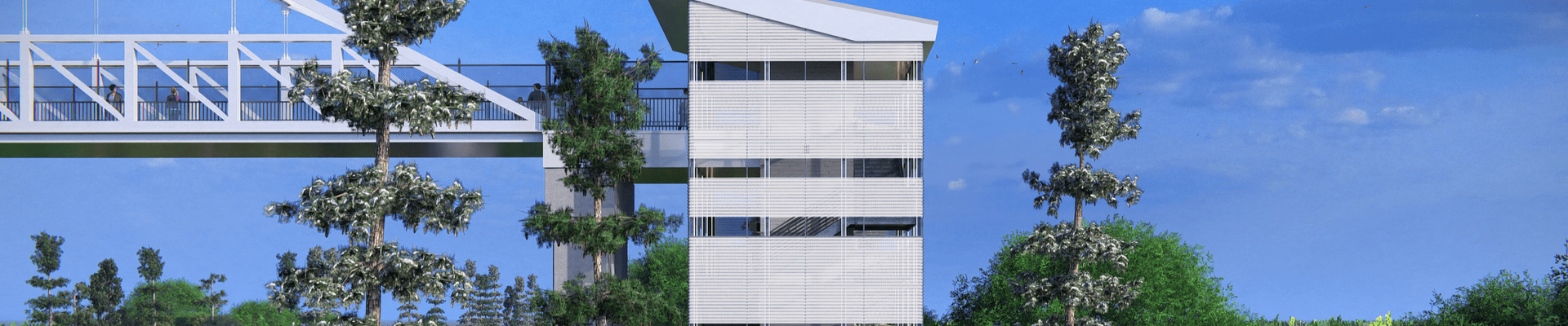 Pedestrian Bridge Rendering