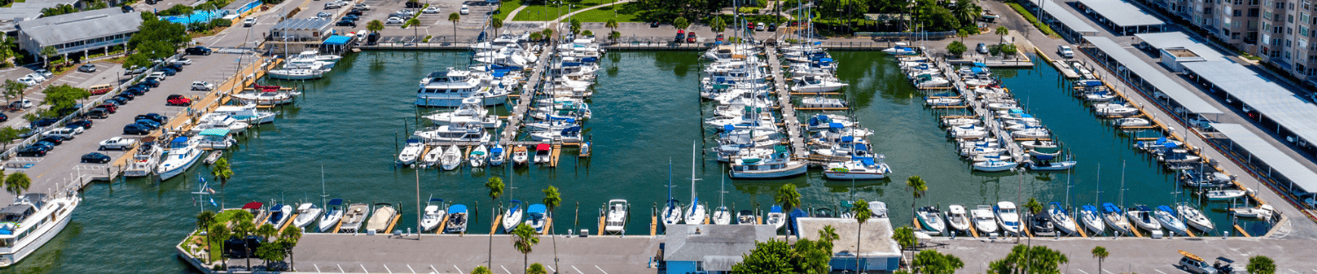 The Dunedin Marina post-hurricane damage. 