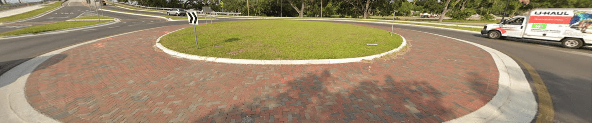 Palm Ave and N Blvd Round abouts 