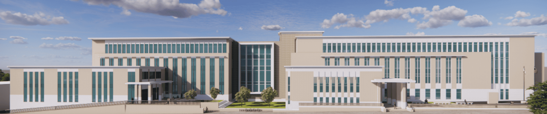 Rendering of the new civil courthouse