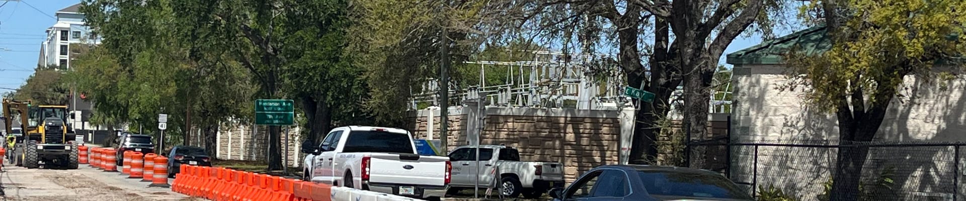 Photo of the area of construction. 