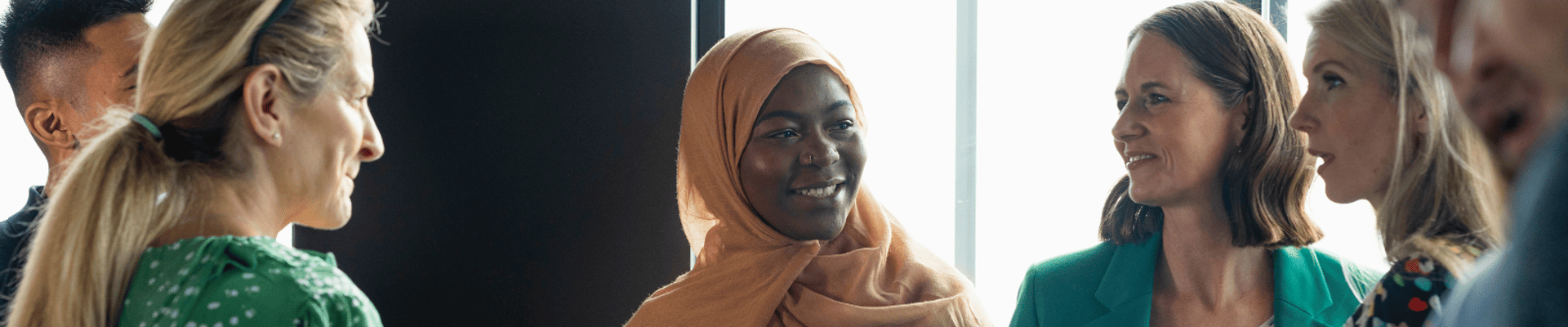 An image of people taking