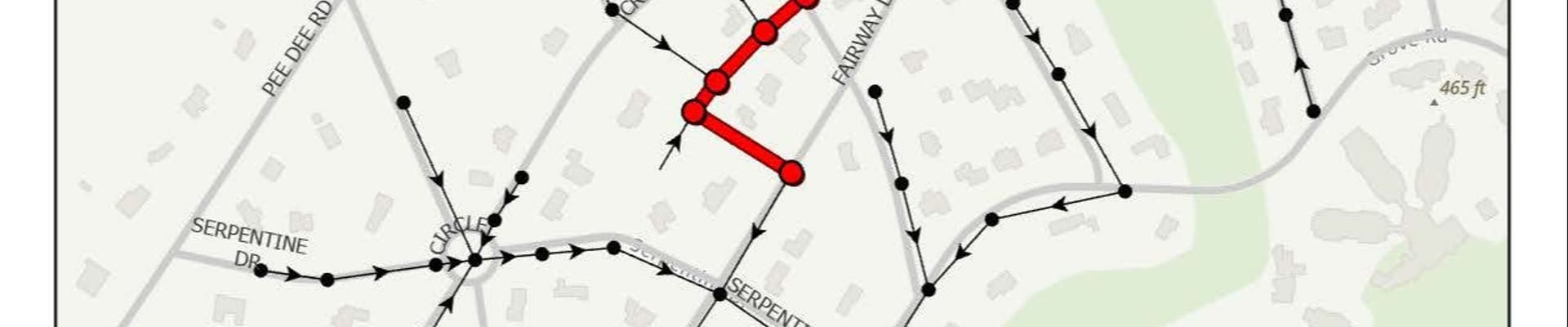Knollwood Heights Sewer Rehabilitation Map 