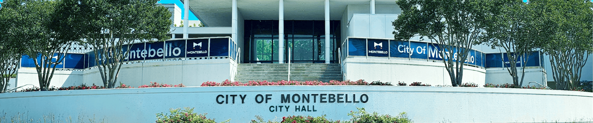 Montebello City Hall front steps and foyer