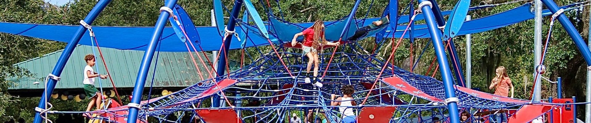 Kids playing at Veterans Memorial Park