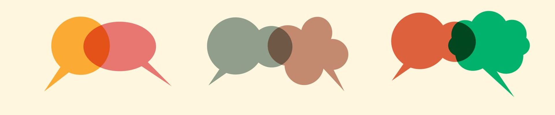 Thought and question bubbles - decorative