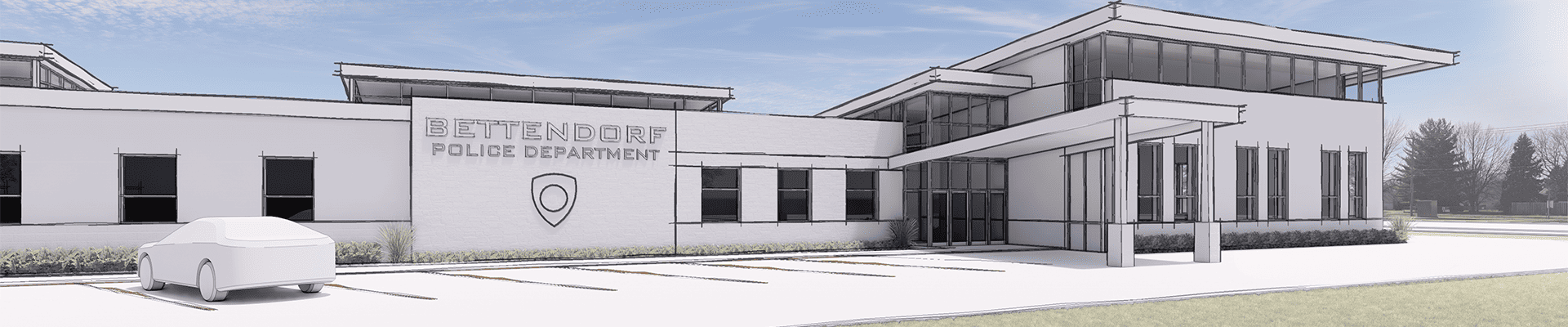 Rendering of Future Bettendorf Police Station
