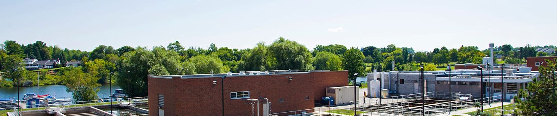 photo of the wastewater treatment plant