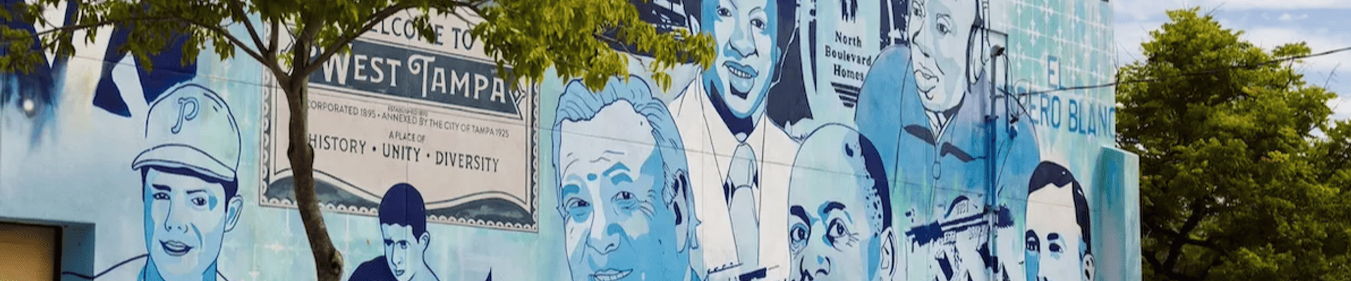 The mural overlooking Salcines Park, located on the corner of W Main St and Howard Avenue