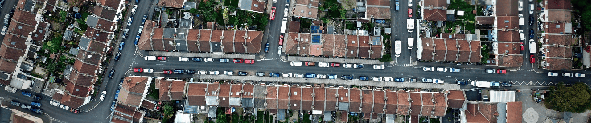 Aerial view of Bristol neighbourhood