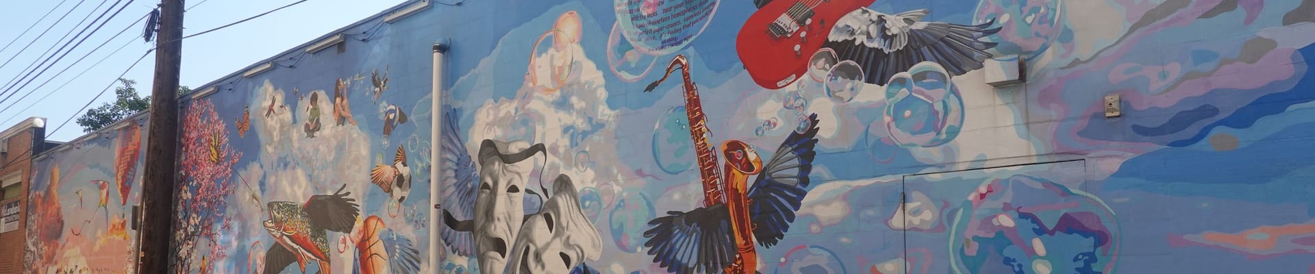 A mural in Calder Way