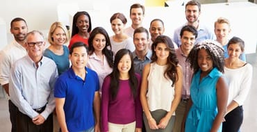 Group of new employees