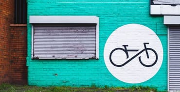 house with cycle logo on it