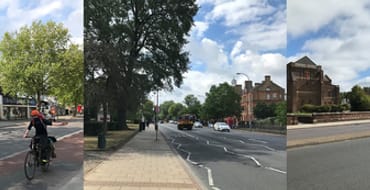 Three images of the A21 corridor