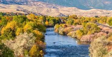 View of Truckee River in Verdi, NV