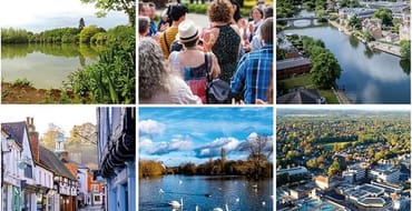 Montage of images to show Surrey
