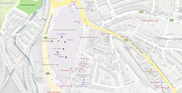 Map of Lewisham Town Centre