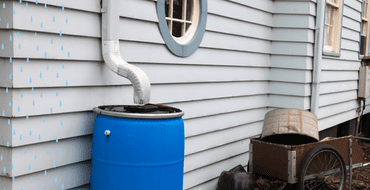 installation du récupérateur d'eau de pluie