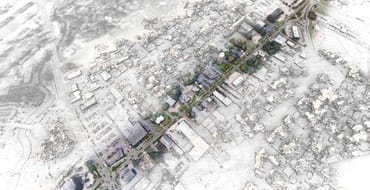 représentation du corridor de Bertrand Drive