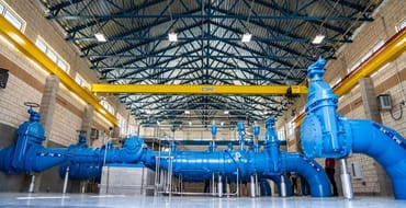 Blue water pipe 