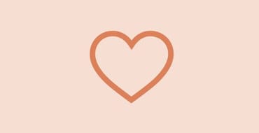 Simple outline icon of a heart in a muted orange colour, centred on a light beige background. The symbol is commonly used to represent wellbeing, community, care or quality of life.