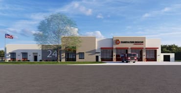 Rendering of Fire Station #24