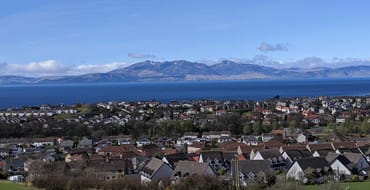 A view of Arran from above West Kilbride