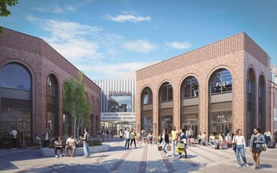 An image of the proposed Swan Centre in the day