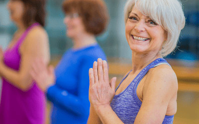 Lady doing yoga