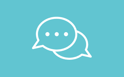 Icon of speech bubbles. 