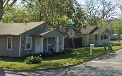Image of a residential street in Southeast Denton